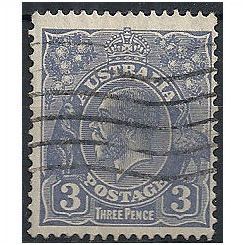 Australia 1928 SG100 3d Dull Ultramarine Fine Used . ..
