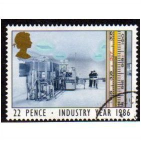 Great Britain 1986 Industry Year 22p Health Used SG 1309 Sc 1130 postage stamp