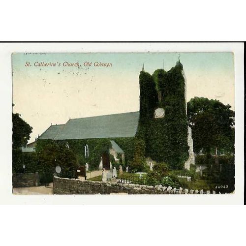 Wales OLD COLWYN St Catherine's Church Postcard by Valentine (44043)