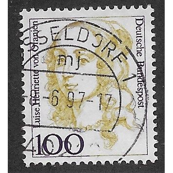 GER 1986 100pf 'FAMOUS WOMEN -LUISE HENRIETTE VON ORANIEN'FINE USED (EBID54-492)