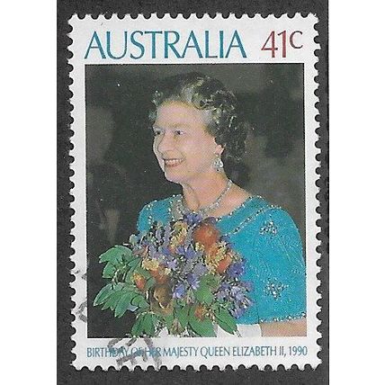 AUS 1990 41c 'QUEENS BIRTHDAY' FINE USED (EBID67-901)