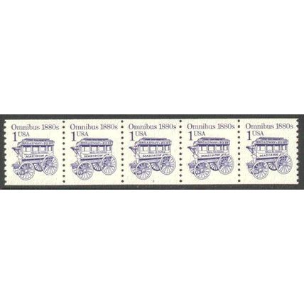 2225b 1c Omnibus Fine MNH Dry Gum PNC 3/5 R0188