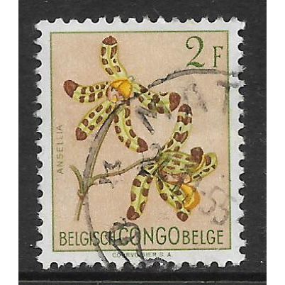 BELGIUM CONGO 1952 FLOWERS 2F ANSELLIA SG 307 FINE USED
