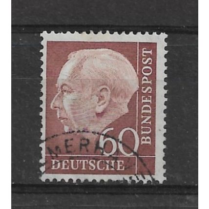 WestGermany.SG1116 60pf Pres. Heuss (Brown).Fine Used.Nov21