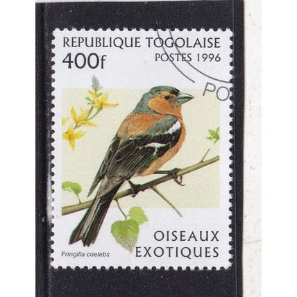 Togo 1996 Birds Fringilla Coelebs 400f CTO VGC