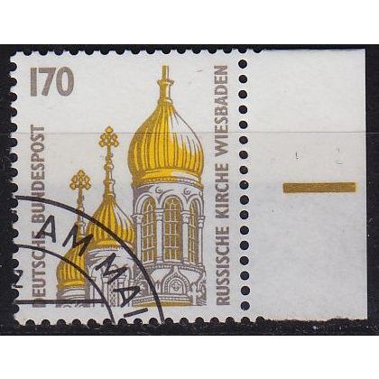 GERMANY BUND [1991] MiNr 1535 ( O/used ) [02] Sehenswürdigkeiten Rand re