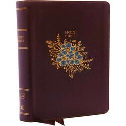 Kjv, Deluxe Reference Bible, Personal Size Giant Print, Leathersoft, Burgundy, R
