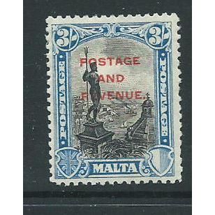 malta stamps sg190 sg 190 hm overprint