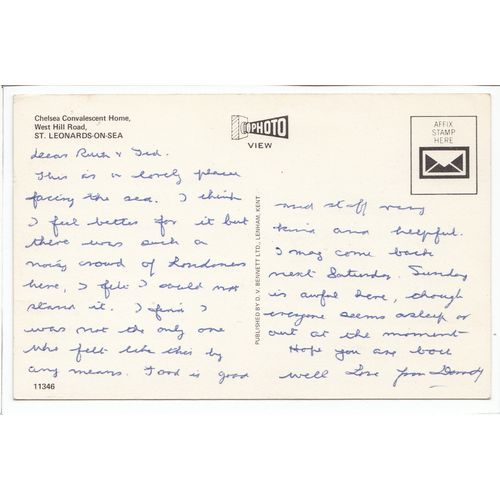 Chelsea Convalescent Home West Hill Road St Leonards-on-Sea East Sussex Postcard