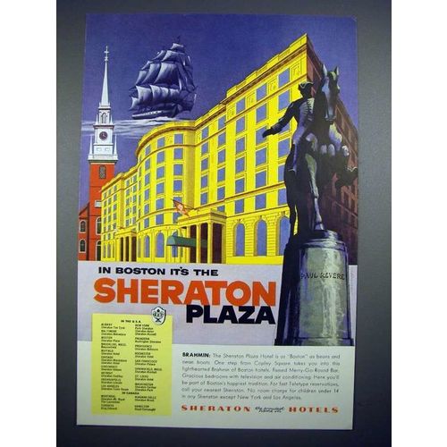 1955 Sheraton Plaza Hotel Ad - Baltimore