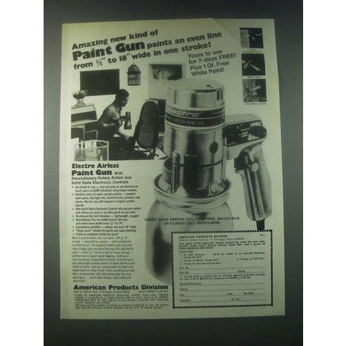 1978 American Products Electro Airless Paint Gun Ad