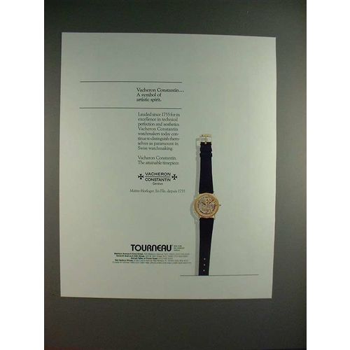 1987 Vacheron Constantin Watch Ad - Artistic Spirit