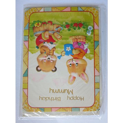 Happy Birthday Mummy Strawberries Card A6 Portrait