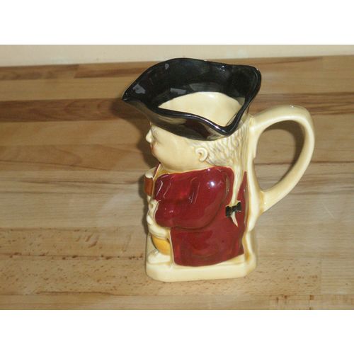 Tony Wood Pottery Staffordshire Toby Jug - Red Jacket Black Hat