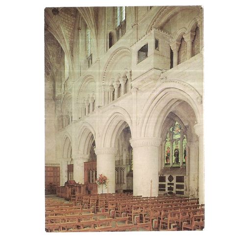 MALMESBURY ABBEY, WILTSHIRE unused vintage postcard =