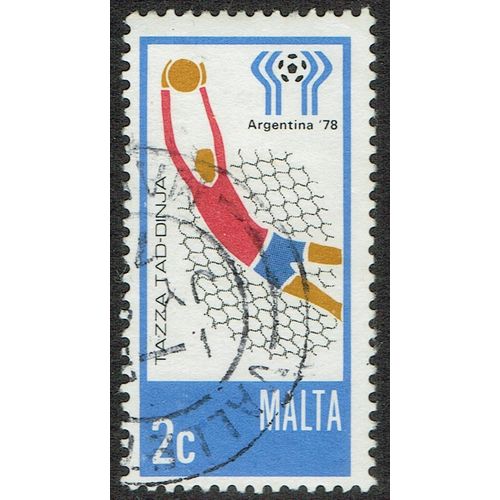 Malta 1978 World Cup Football 2c Multicoloured SG601 FU