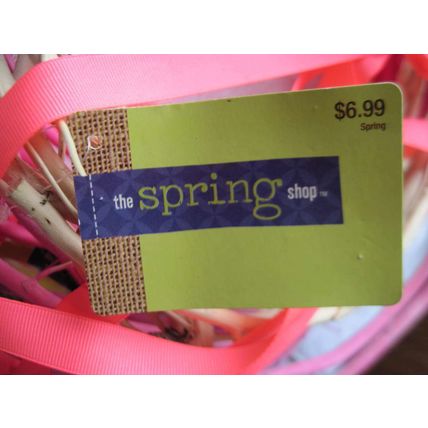 3 Dyed Pink White Bundled Rounded Sticks Wreath Sweet Garden Spring Shop Craft