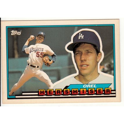 1989 Topps Big Orel Hershiser baseball card #1