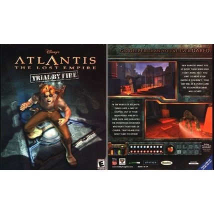 Disney's Atlantis The Lost Empire: Trial By Fire (PC-CD, 2001) -NEW CD in SLEEVE