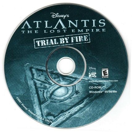Disney's Atlantis The Lost Empire: Trial By Fire (PC-CD, 2001) -NEW CD in SLEEVE