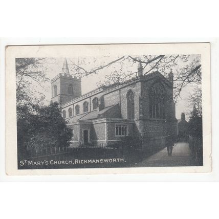 St Mary's Church Rickmansworth Postcard Hertfordshire
