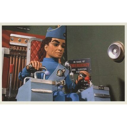 Scott Tracy Pit Of Peril Episode 2 Thunderbirds TV Show Postcard