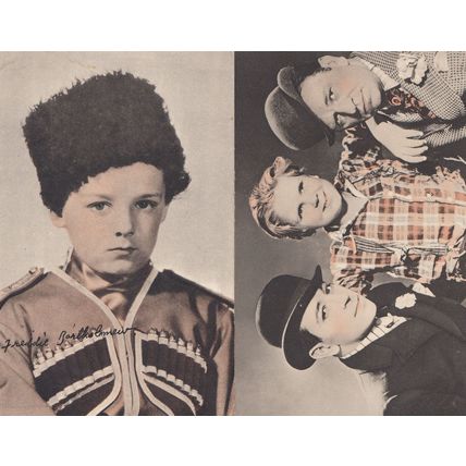 Freddie Bartholomew Jackie Cooper 2x 1930s Child Actor Movie Postcard s