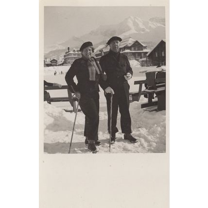Adelboden Holiday 1935 Postcard From Hotel Real Photo