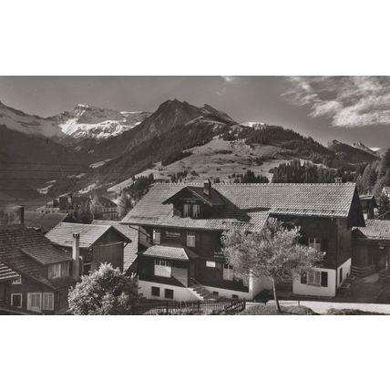 Adelboden Vereinshaus Hostel Rare Switzerland Real Photo Postcard