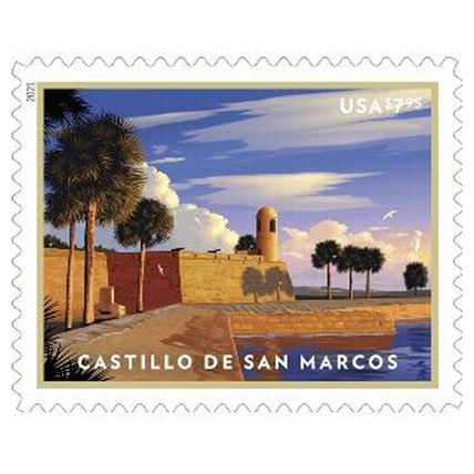 Castillo de San Marcos Single $7.95 Priority Mail Postage Stamp Scott 5554