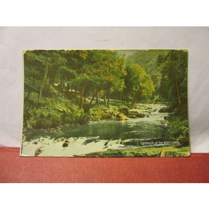 AT WATERSMELT, LYNMOUTH, DEVON used antique postcard by Ettlinger 1912 pm =