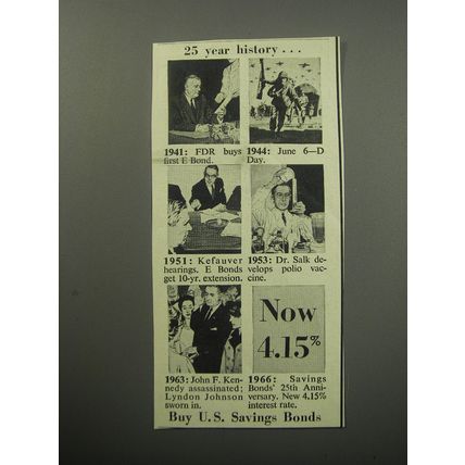 1967 U.S. Savings Bonds Ad - 25 year history