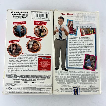 American Pie 1 & 2 VHS Video Tape Lot