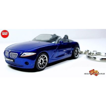 RARE KEYCHAIN BLUE BMW Z4 CUSTOM Ltd. Ed. GREAT GIFT NOVELTY For DIORAMA