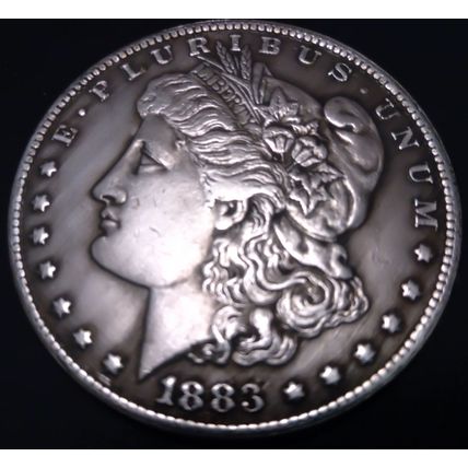3: 1883 Double-Headed MORGAN DOLLAR REPLICA Coin. Vintage/Antique Date HiQuality