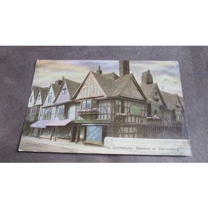 1911 fr Weekly Tale Teller series Postcard - Weavers, Canterbury - Kent