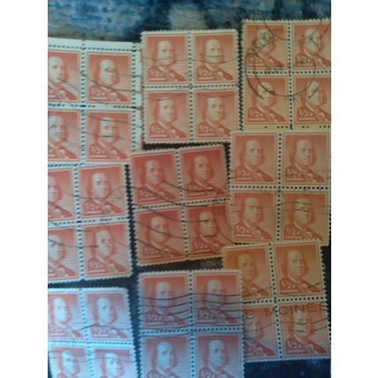 62 2x2 Blocks 248 7 Varieties Stamps USA Used Lot Vintage 50+Years Old Low Price