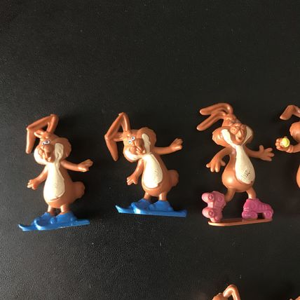 Nestle Nesquik Rabbits Sports Tennis, Roller Skating FIVE VGC + 2 damaged