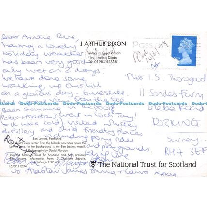 D024961 Ben Lawers. Perthshire. David Mardon. The National Trust. Dixon