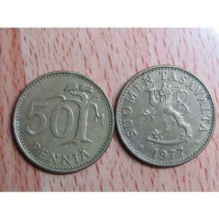 Finland 1977 50 Pennia Coin