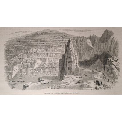 Penryhn Slate Quarries In Wales + Franciscans Convent - Gleason's Pictorial 1852