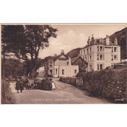 Ross's Hotel Arrochar Valentines Postcard unused VGC