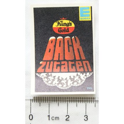 vintage West Germany Matchbox Label - Edeka - Kings Gold - Back Zutaten