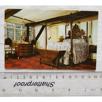 old postcard The Maids Head Hotel, Tombland, Norwich - Queen Elizabeths Bedroom