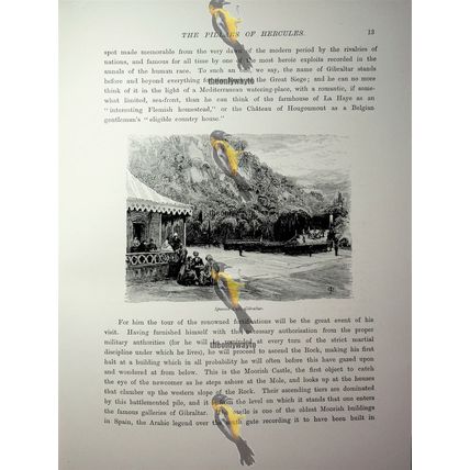 Spanish Cafe, Gibraltar, Book Illustration (Print), 1890