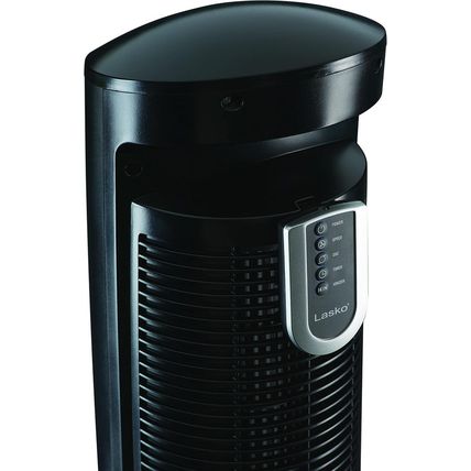Lasko Oscillating Tower Fan, Remote Control, Ionizer, 3 Speeds, Timer, for Bedro