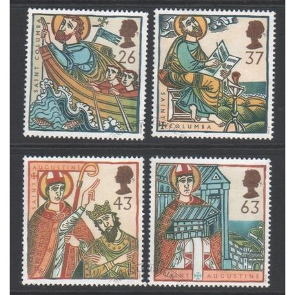 LOT#458 – GB QEII 1997 “RELIGIOUS ANNIVERSARIES” STAMP SET FDI, FINE USED