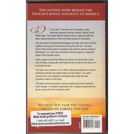 The Great Controversy: Will Two Former Rivals Unite? - E. G. White - paperback