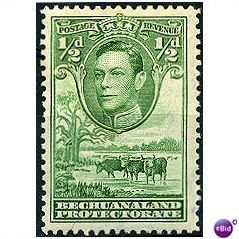 Bechuanaland 1943 SG118 1/2d Yellow-Green L Mtd Mint