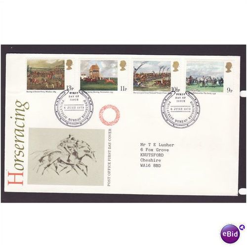 GREAT BRITAIN 1979 HORSERACING FIRST DAY COVER#1